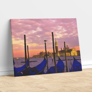Gondolas at Dusk – Venice, Italy