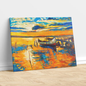 Boat at Dusk – Painting Print